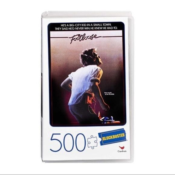 Footloose Movie Blockbuster 500pc Puzzle In Plastic VHS Case - Picture 1 of 7
